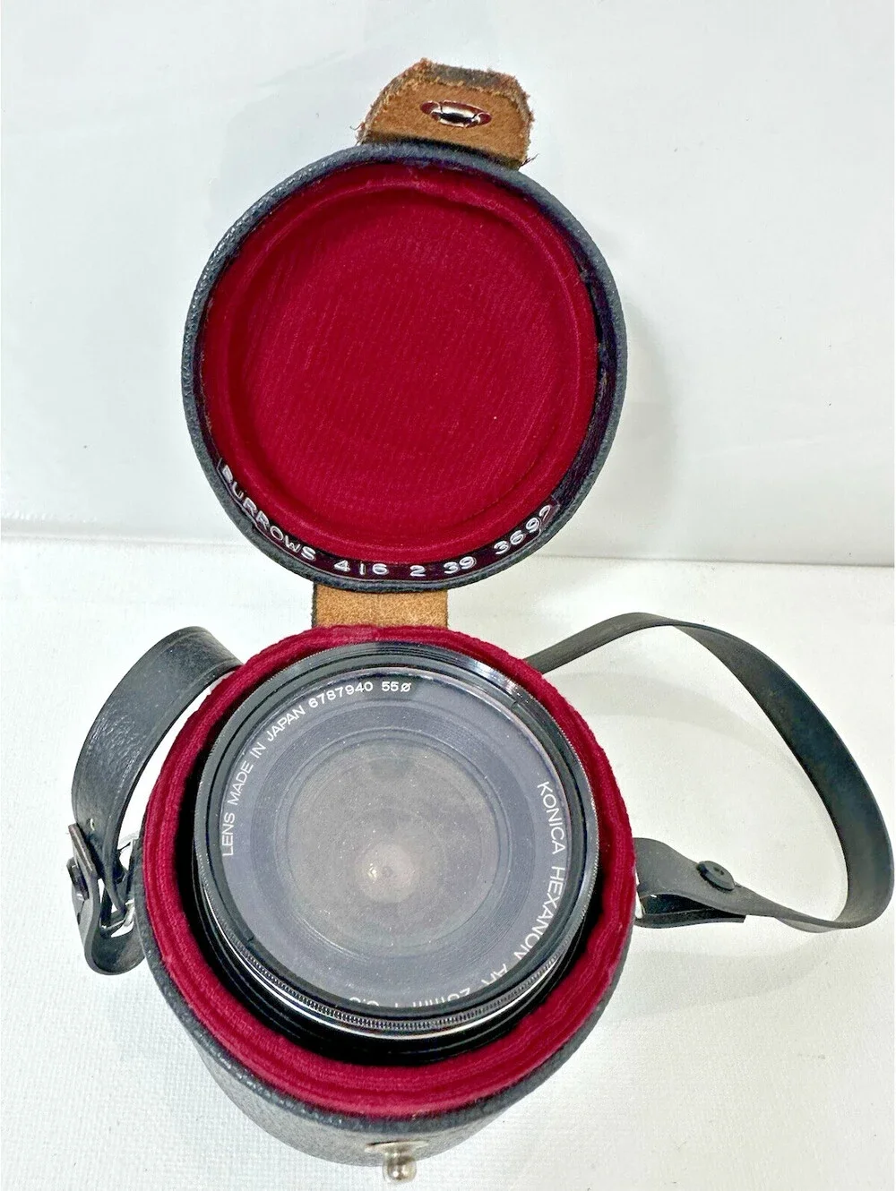 Konica Hexanon AR 28mm f3.5 Wide Angle Manual Focus Lens w/ Vintage Case